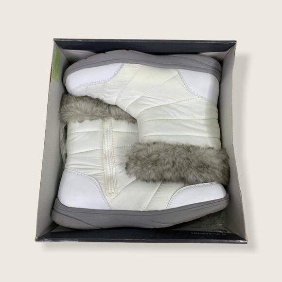 Everlast Cozy Piper Fluffy Lined Warm Fall Winter Short Boots Size 9 White - Picture 9 of 10